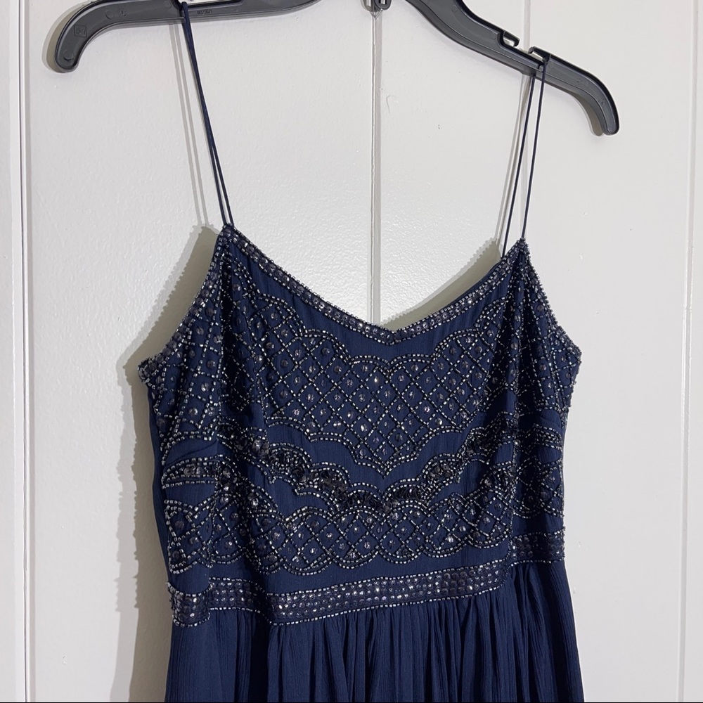 Adrianna Papell Beaded Chiffon Formal Gown